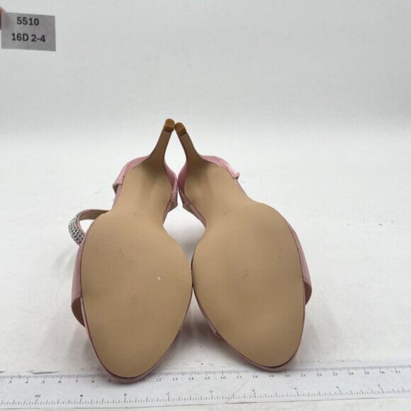 XYD Women's Open Toe Rhinestones Ankle Strap Sandals Mid Heel Pumps Bridal - Picture 7 of 8